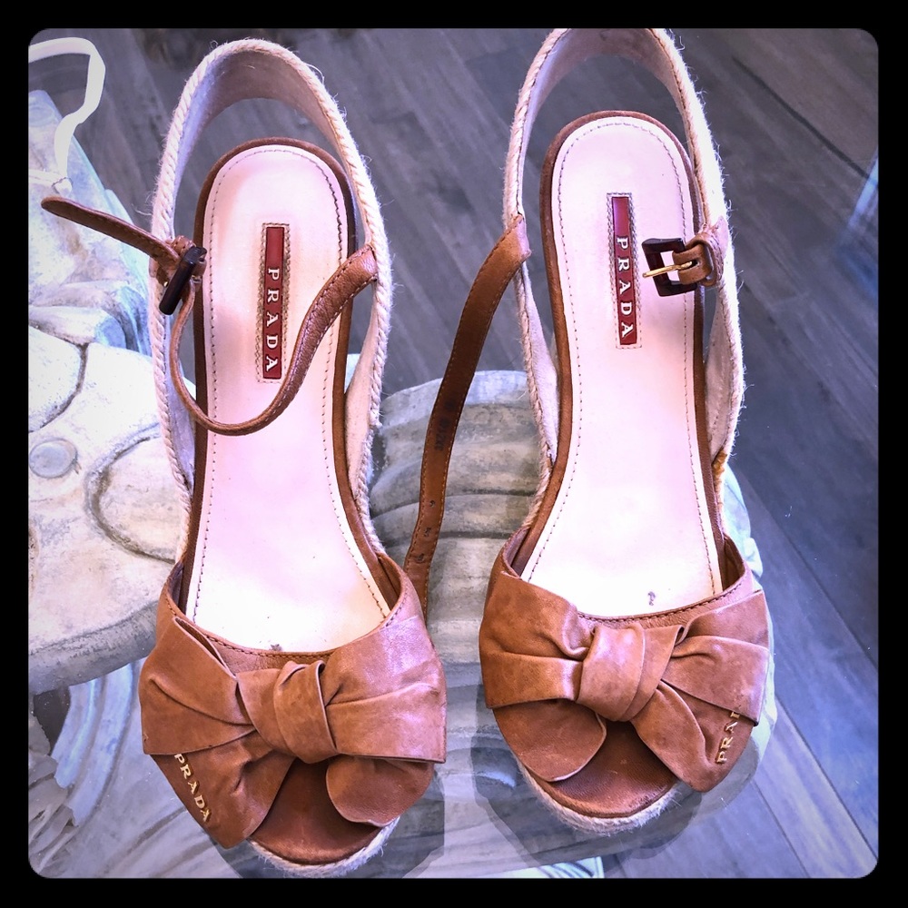 Prada wedges